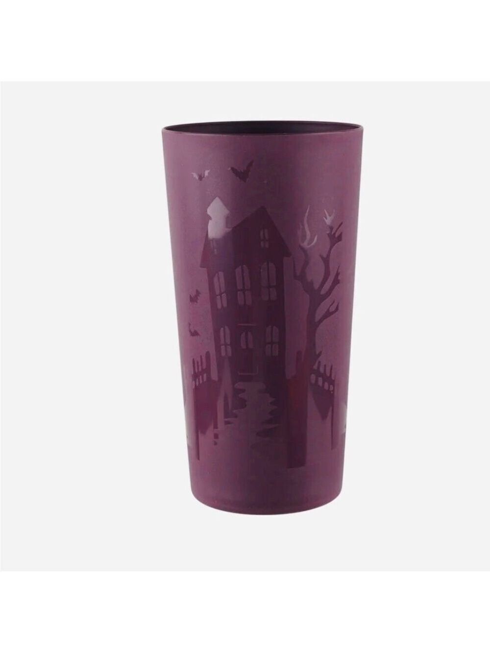 Mainstays Haunted House Dinnerware Set Purple Plum 3 Piece 3-Piece - Picture 7 of 16